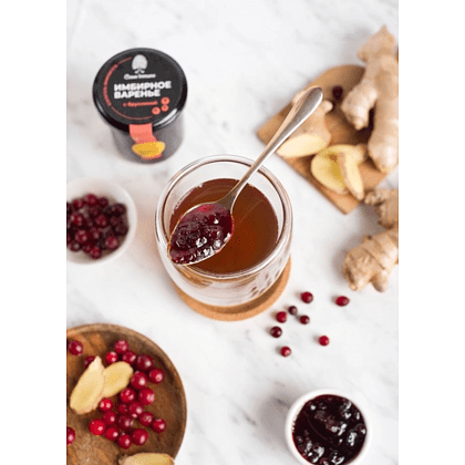 Варенье "Immuno Booster", имбирное с брусникой, 70 г - 4