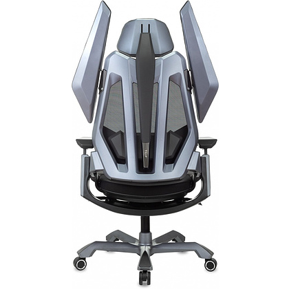 Кресло игровое Бюрократ "Knight Aero", ткань, пластик, черный - 6