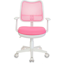 Кресло для детей "Бюрократ CH-W797", ткань, пластик, розовый