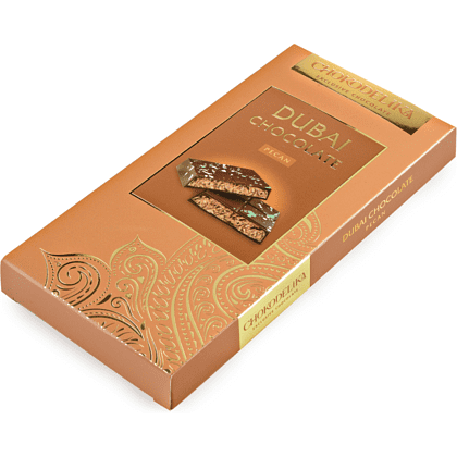 Шоколад молочный "Dubai Pecan", 180 гр, с начинкой - 4