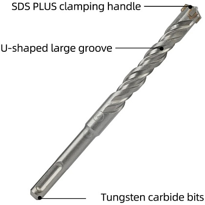 Бур по бетону Deli YS EDH-YCZ16014-E1, 14x160 мм, X-Tip, SDS-PLUS - 11 Бур по бетону Deli YS EDH-YCZ16014-E1, 14x160 мм, X-Tip, SDS-PLUS - 11