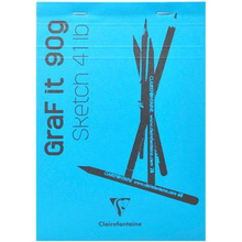 Скетчбук "Graf It", A6, 90 г/м2, 80 листов, бирюзовый