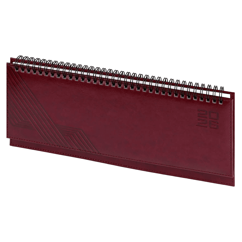 Планинг датированный "Сафир", 310х130 мм, 64 листа, бордовый, 2026 - 2