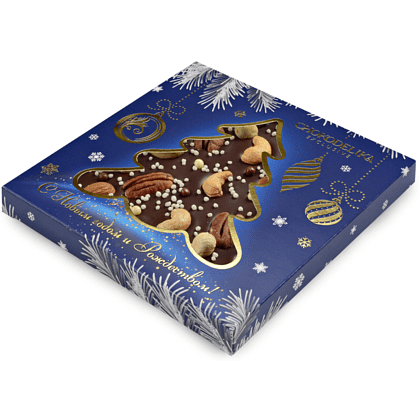 Шоколад темный "Космический сюрприз", 150 г, новогодняя упаковка - 2