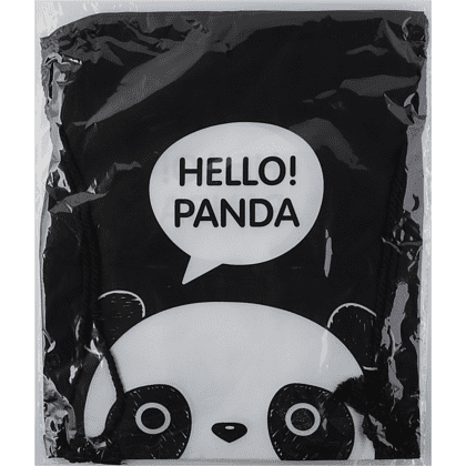 Мешок для обуви "Panda", черный - 4