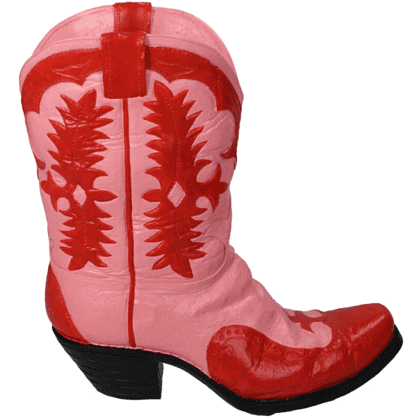 Ваза "Cowboy Boot", полирезина, красный - 4