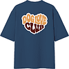 Футболка унисекс "Шпиц. Dog love club", XS-S, хлопок, оверсайз, джинсовый - 2