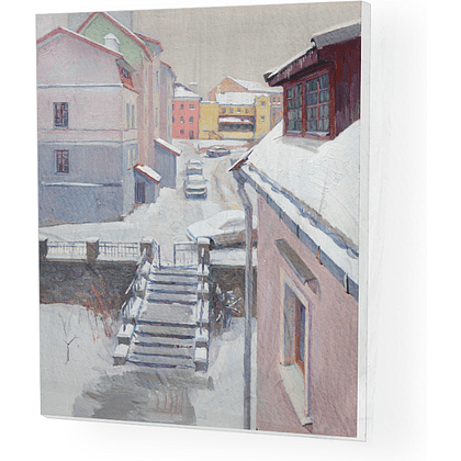 Картина по номерам "Дворик в Троецком. Игорь Свентицкий", 40x50 см - 5