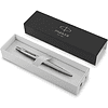 Ручка шариковая автоматическая "Parker Jotter Stainless Steel CT", 0.7 мм, серебристый, стерж. синий - 3