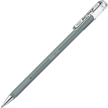 Ручка гелевая "Mattehop", 1 мм, серый