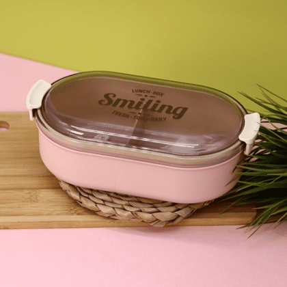 Контейнер д/еды "Smiling", розовый - 5