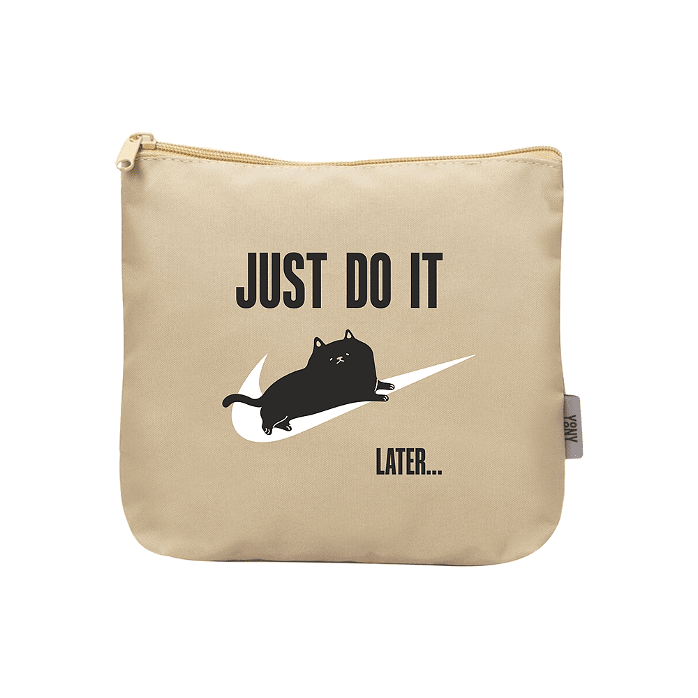 Косметичка «Just do it», бежевый