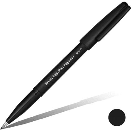 Маркер-кисть "Brush Sign Pen Pigment", черный