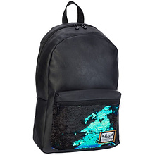 Рюкзак молодежный "Head Holographic Fashion", черный, синий