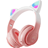 Наушники  беспроводные Miru "CAT EP-W10", Bluetooth, розовый  - 2