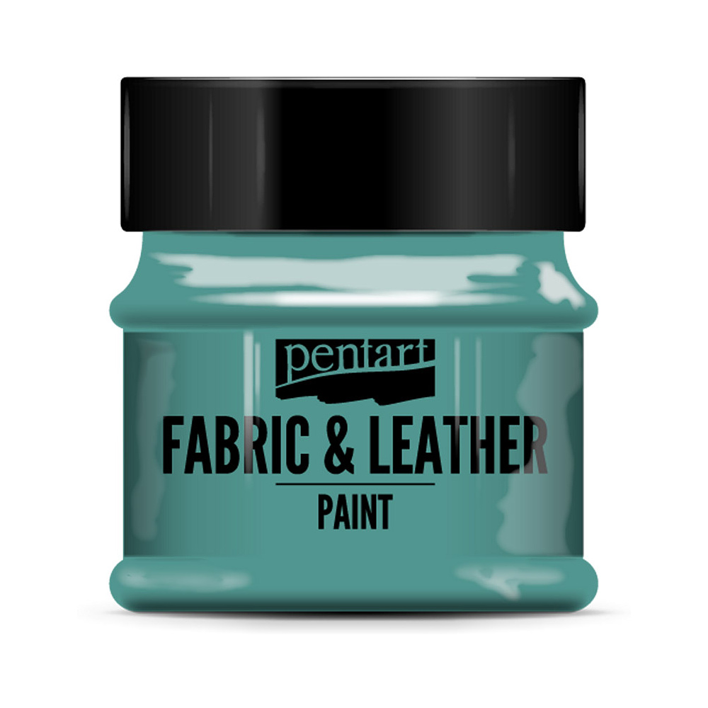 Краска для текстиля "Pentart Fabric & Leather paint", 50 мл, бирюзово-зеленый
