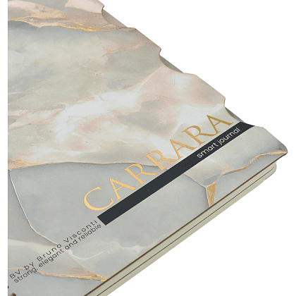 Книга записная "Carrarra", В5, 120 листов, клетка, линейка, точка, белый - 5