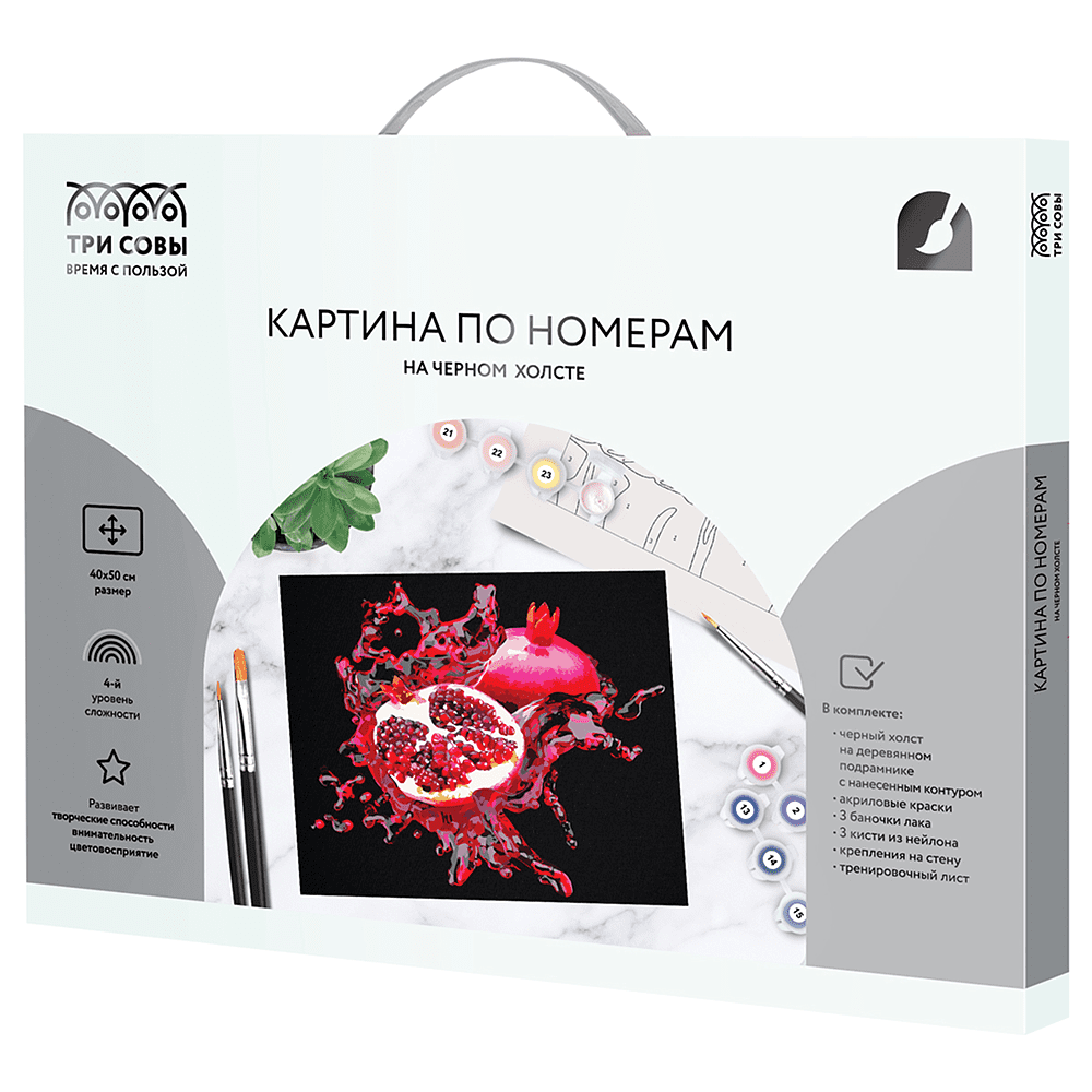 Картина по номерам "Сочный гранат"