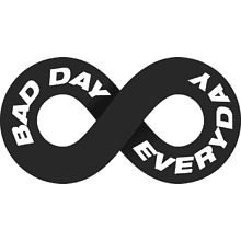 Кружка "Bad day everyday", керамика, 450 мл, белый, черный