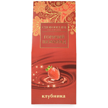 Шоколад белый "Коктейль Клубника с деревянной ложкой", 50 г