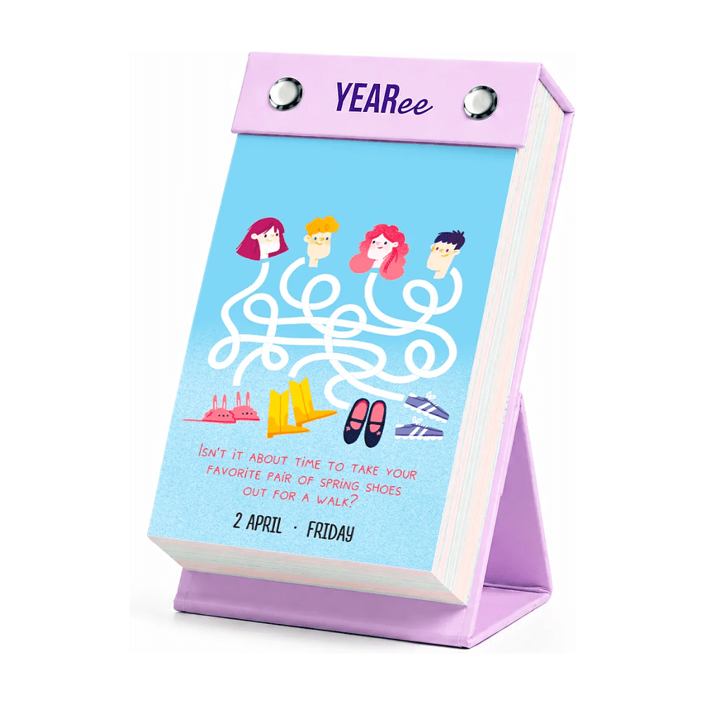 Календарь настольный на английском языке Yearee "Каждый твой день", 9x15 см, 2027 - 10