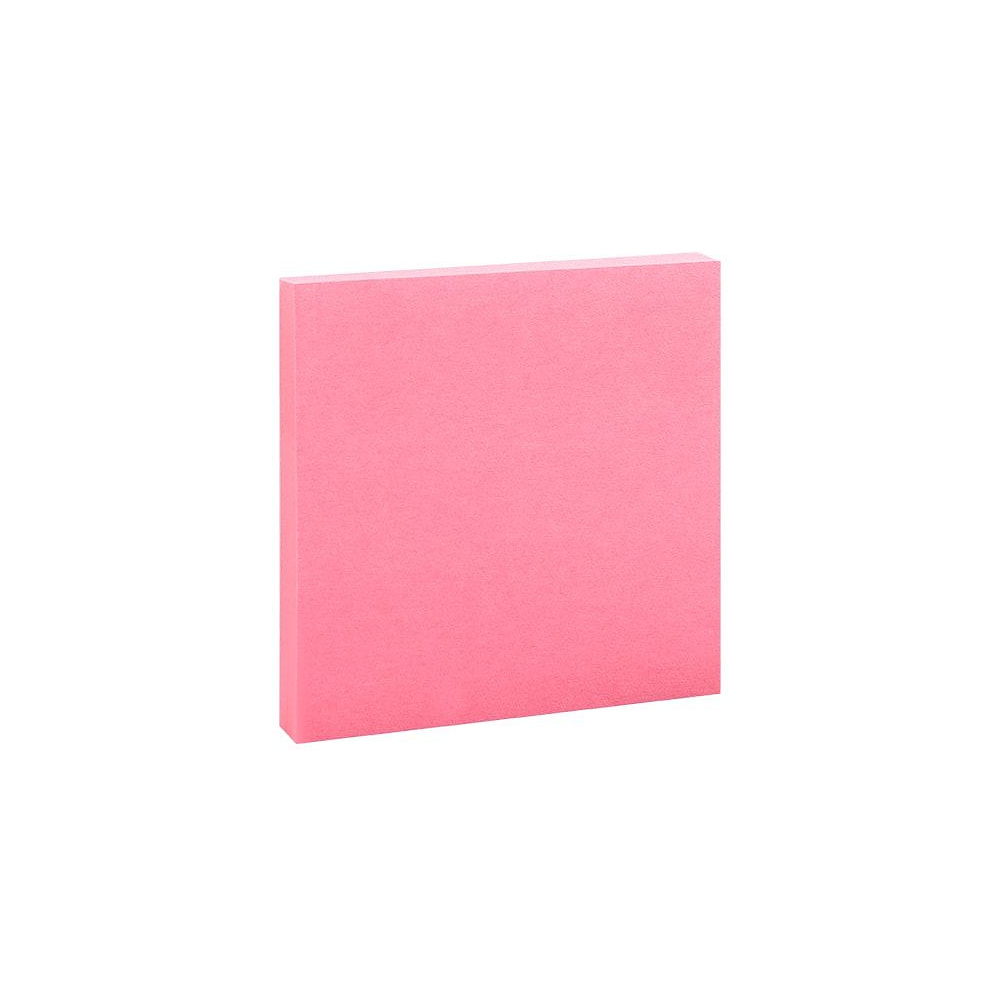 Бумага для записей на клейкой основе "Kores", 75x75 мм, 100 листов, розовый неон - 3