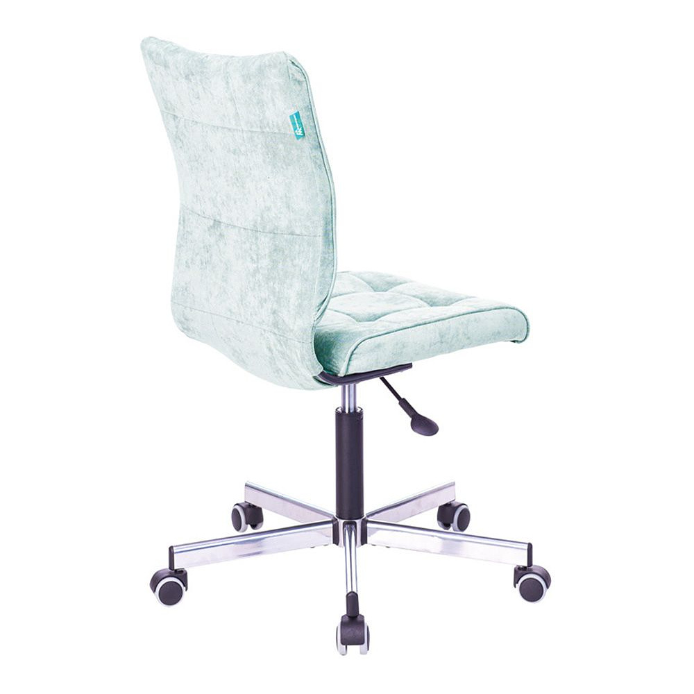 Кресло для персонала "Бюрократ СH-330M/LT", ткань, металл, серо-голубой - 2