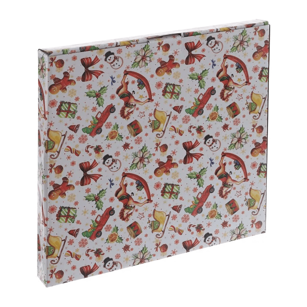 Тарелка фарфоровая "Елка", 19 см, разноцветный - 3