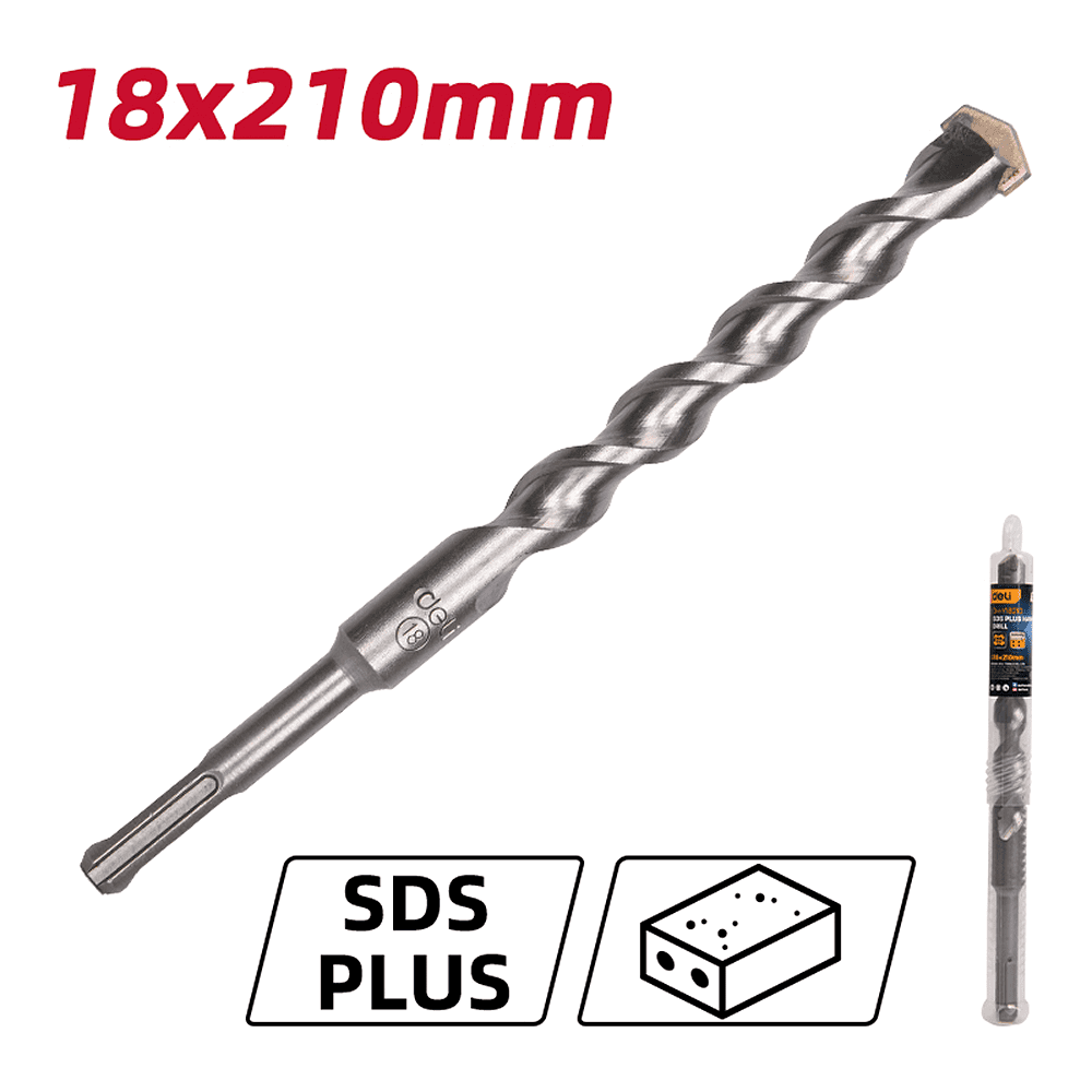 Бур по бетону Deli YS EDH-Y18210,18 x 210 мм, SDS-PLUS - 2 Бур по бетону Deli YS EDH-Y18210,18 x 210 мм, SDS-PLUS - 2