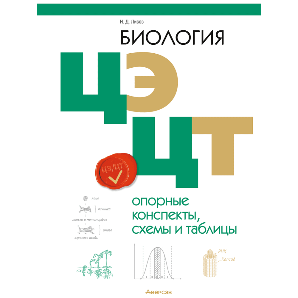 Книга "Биология. Опорные конспекты, схемы и таблицы. ЦЭ. ЦТ", Лисов Н. Д.