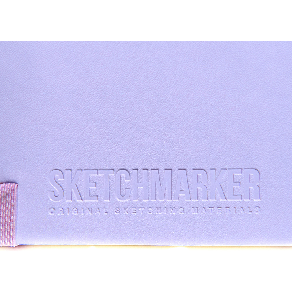 Скетчбук "Sketchmarker. Думак гронка", 80 листов, нелинованный, фиолетовый пастельный - 8