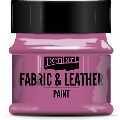 Краска для текстиля "Pentart Fabric & Leather paint", 50 мл, пурпурный