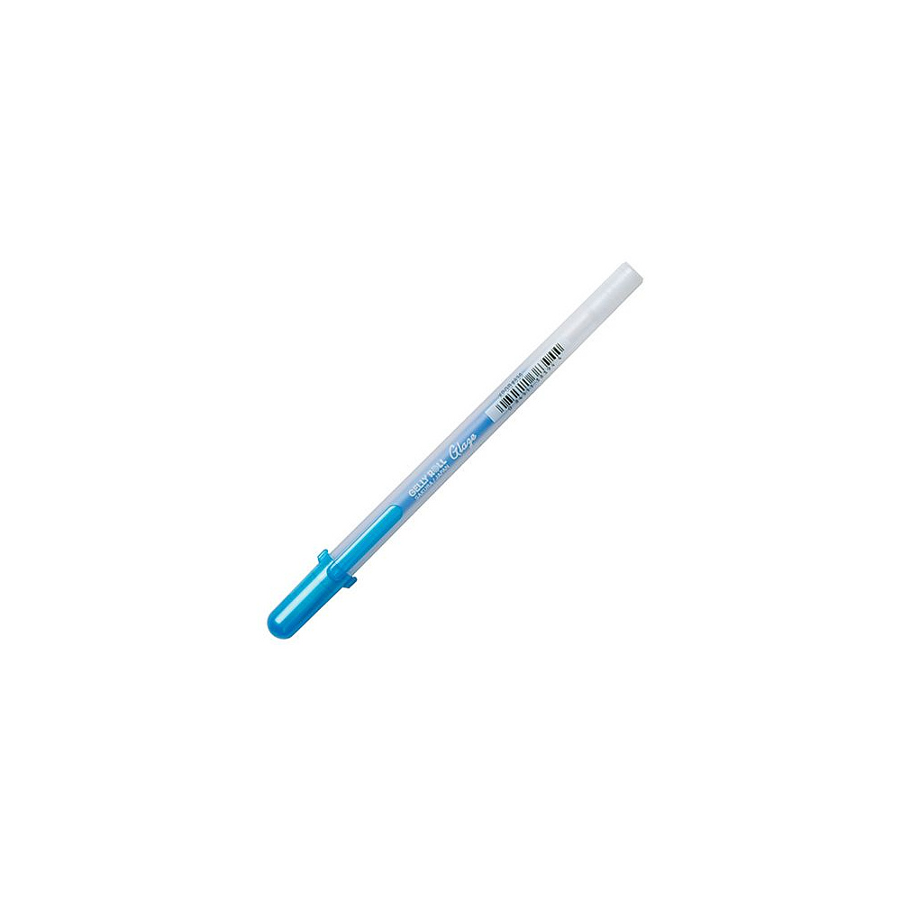 Ручка гелевая "Gelly Roll Glaze", 0.6 мм, прозрачный, стерж. синий