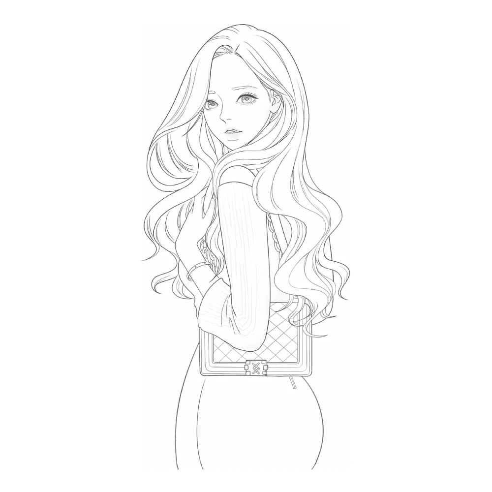 Раскраска "Истинная красота. Раскраска по вебтуну" - 5