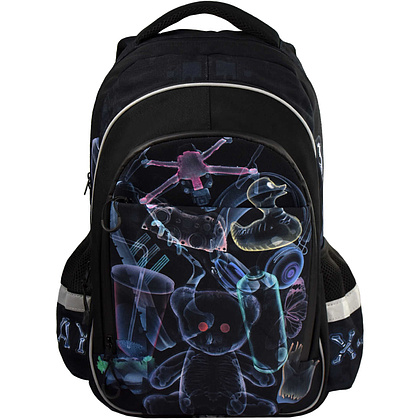 Рюкзак молодежный Феникс+ "Рентген"с уплотненной спинкой, черный