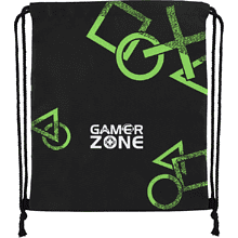 Мешок для обуви "Gamer zone", черный, зеленый