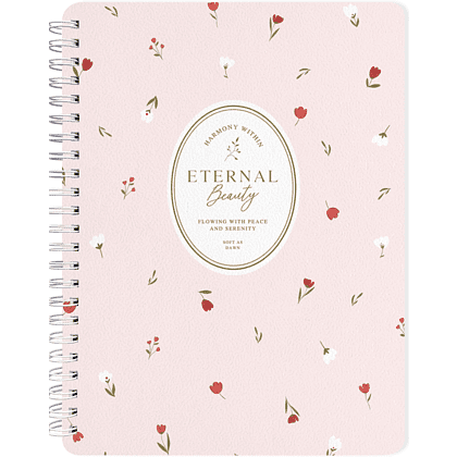 Тетрадь "Posy", А5, 96 листов, клетка, розовый