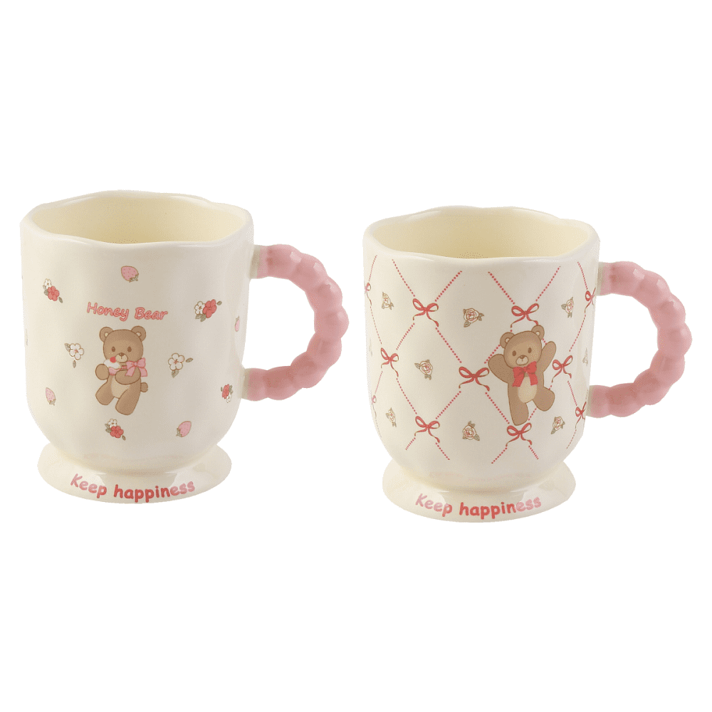Кружка керамическая "Милый мишка", 370 мл, ассорти