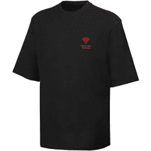 Футболка оверсайз унисекс "Излучаю любовь", M-L, черный