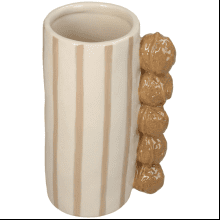 Ваза керамическая "Walnuts", 11.5х9х18.5 см, коричневый