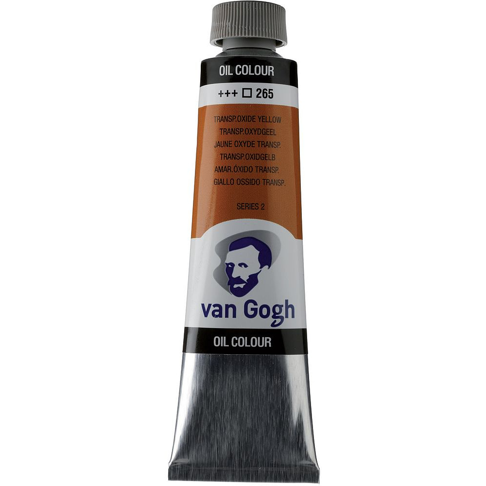 Краски масляные "Van Gogh", 265 желтый оксид прозрачный, 40 мл, туба