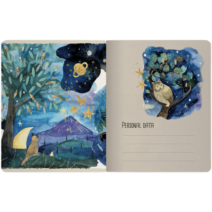 Тетрадь "Fauna", A5, 48 листов, клетка, скоба сбоку, ассорти - 11