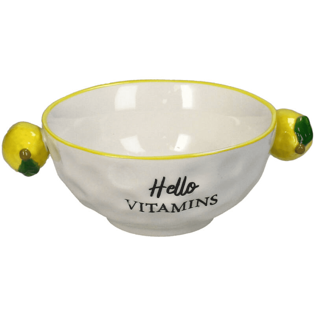 Тарелка фарфоровая "Lemon", 14.8х10.9 см, белый