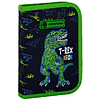 Пенал-книжка "T-Rex Neon", 1 отделение, черный, зеленый - 2