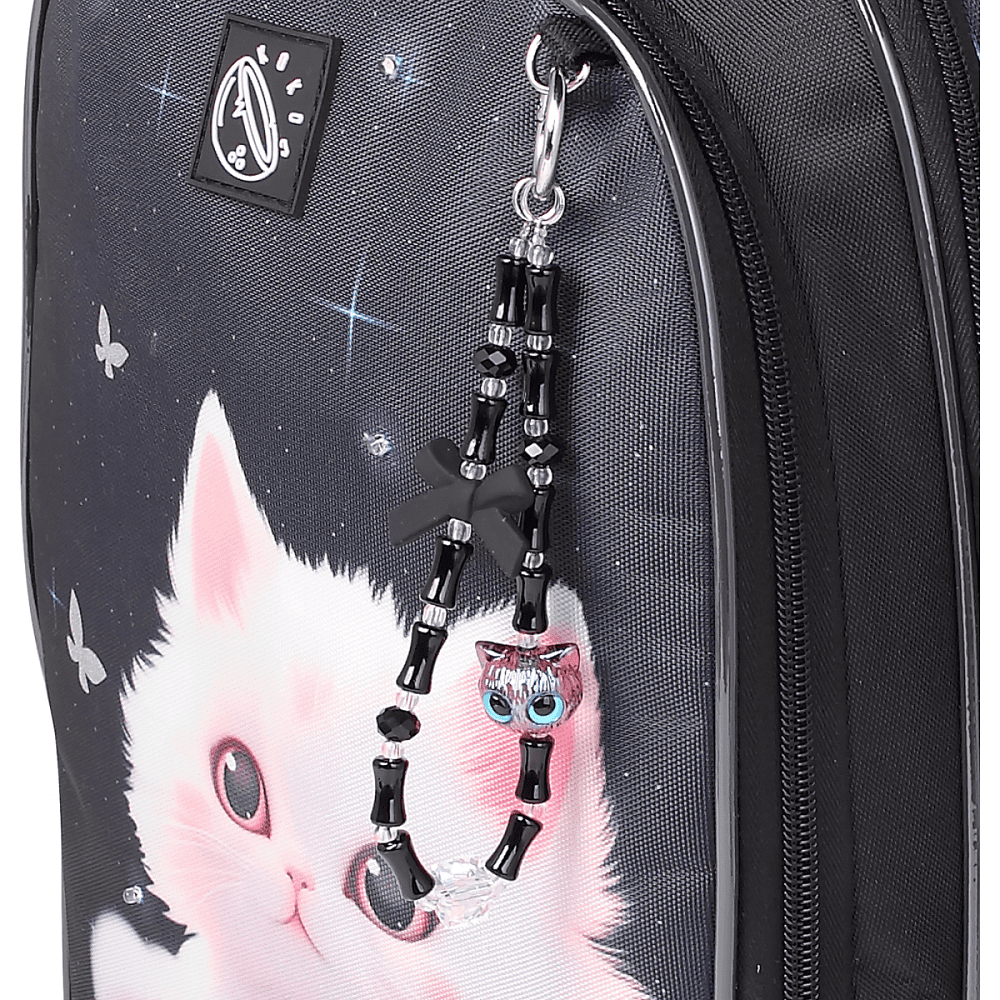 Рюкзак школьный "COMFORT Light Dream cat", черный - 5