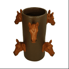 Ваза "Horse", полирезина, коричневый