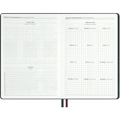 Ежедневник полудатированный "Тиволи Делавэ", А5, 384 страницы, зелёный - 6