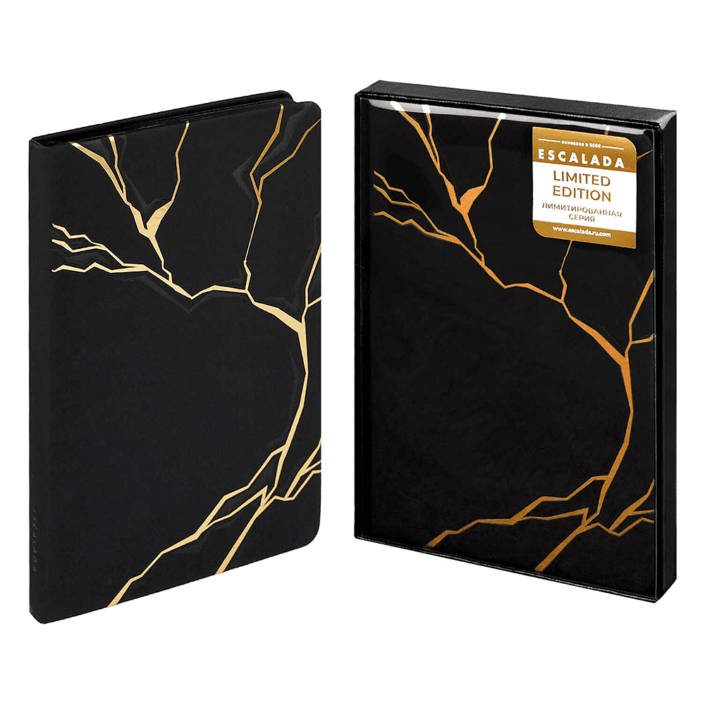 Ежедневник недатированный "Софт-тач", А5, 240 страниц, черный - 2