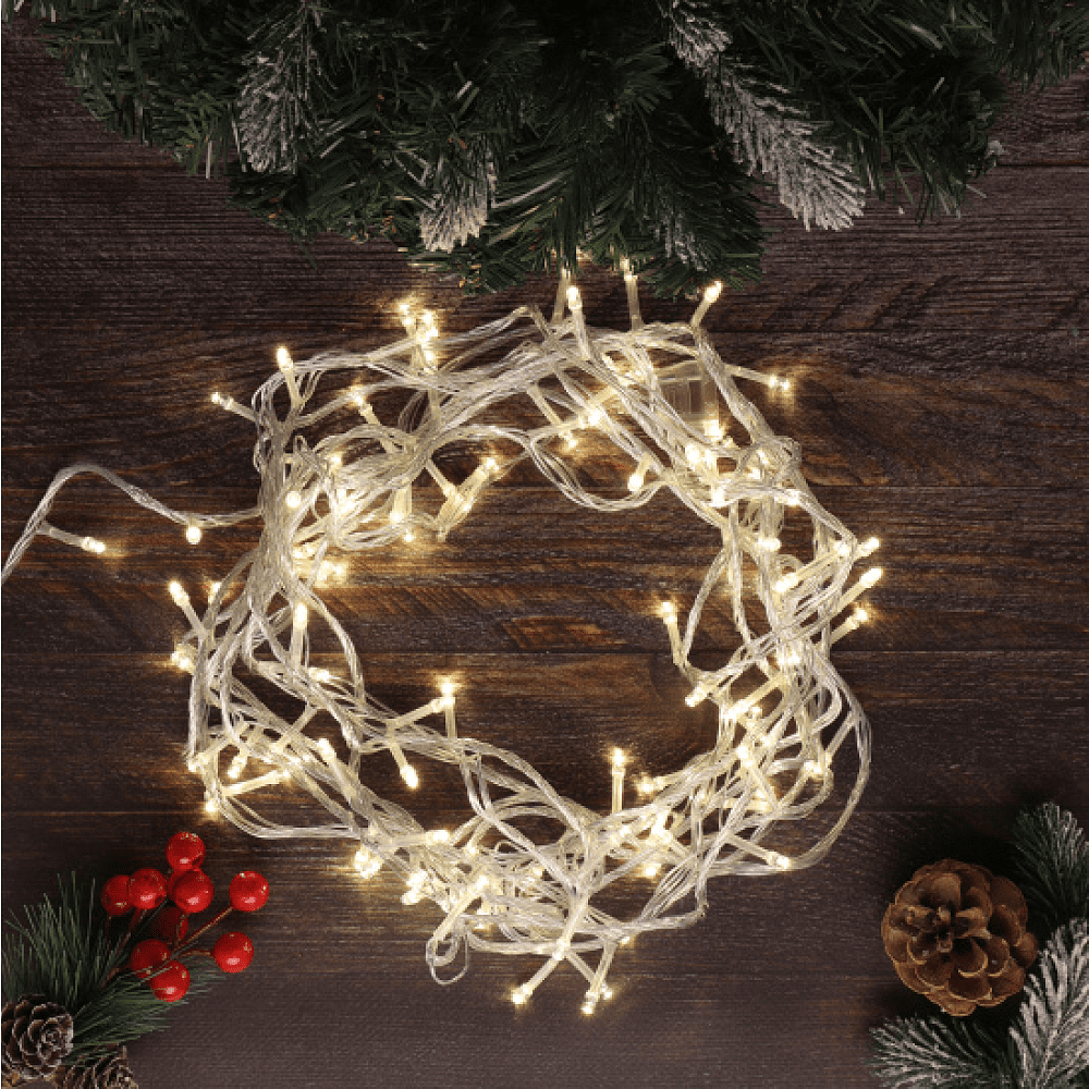 Гирлянда электрическая LED "Нить", 9 м, тепло-белый - 4