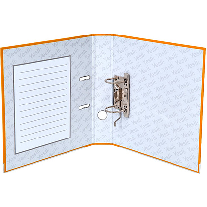 Папка-регистратор "Yesli:", А4, 50 мм, ПВХ Эко, оранжевый - 4